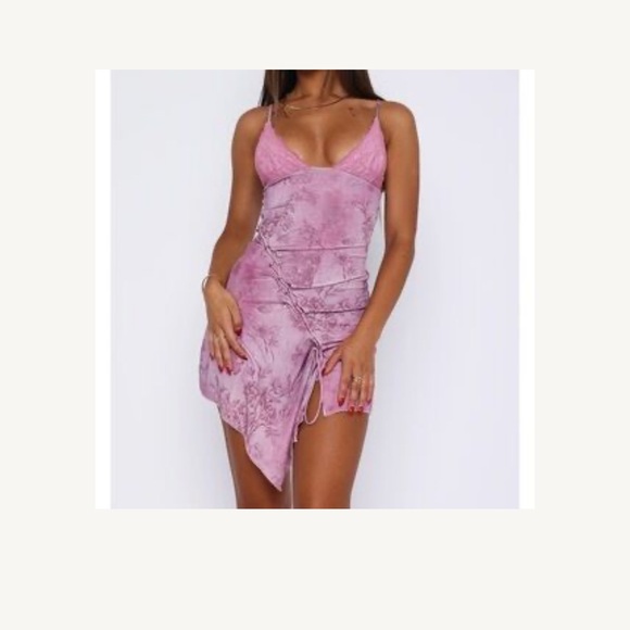 White Fox Born With It MIDI Dress Wild Orchid - Picture 7 of 7